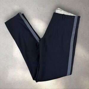 Vintage Diesel Black Gold Men's Wool Trousers Sz 30 Measures 34x35 Dress Pants